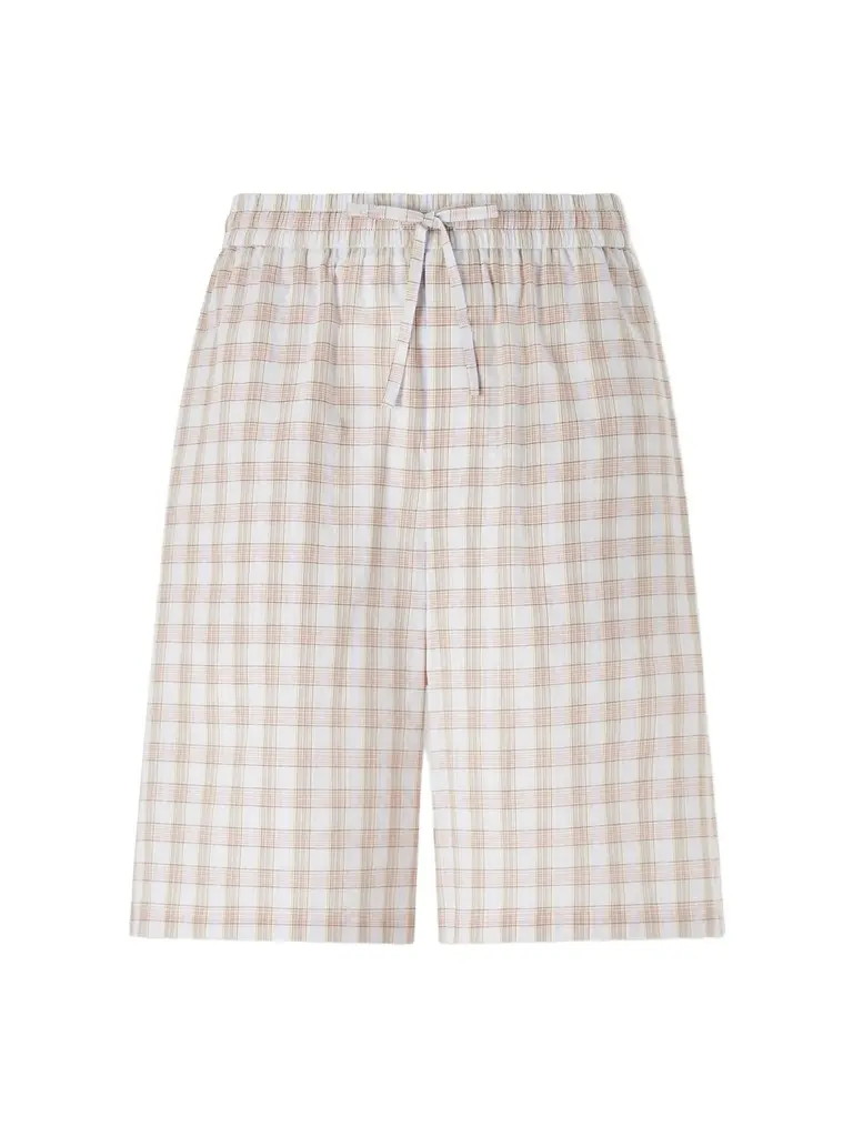 Loewe Paula's Ibiza Straight-Leg Checked Cotton Shorts - Men