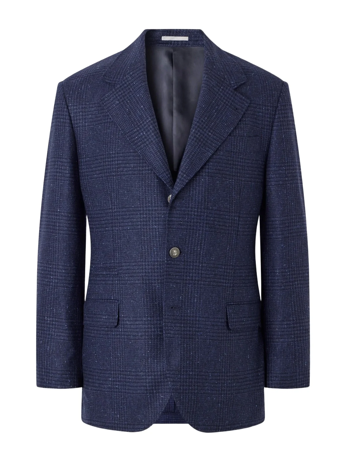 Brunello Cucinelli Prince of Wales Checked Wool and Cashmere-Blend Flannel Blazer - Men