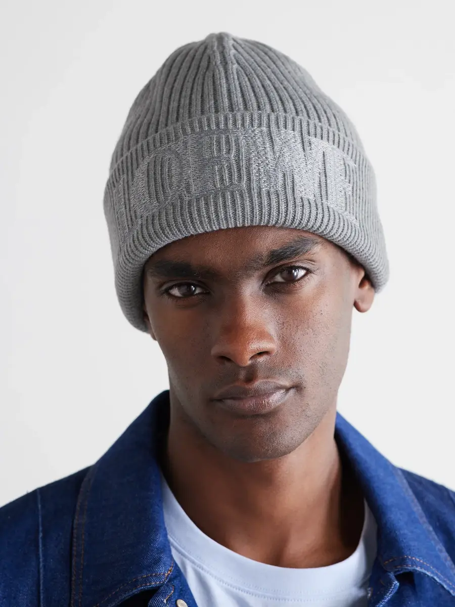 Loewe Logo-Embroidered Ribbed Wool Beanie - Men | Thumbnail 2 Loewe Logo-Embroidered Ribbed Wool Beanie - Men | Thumbnail 2