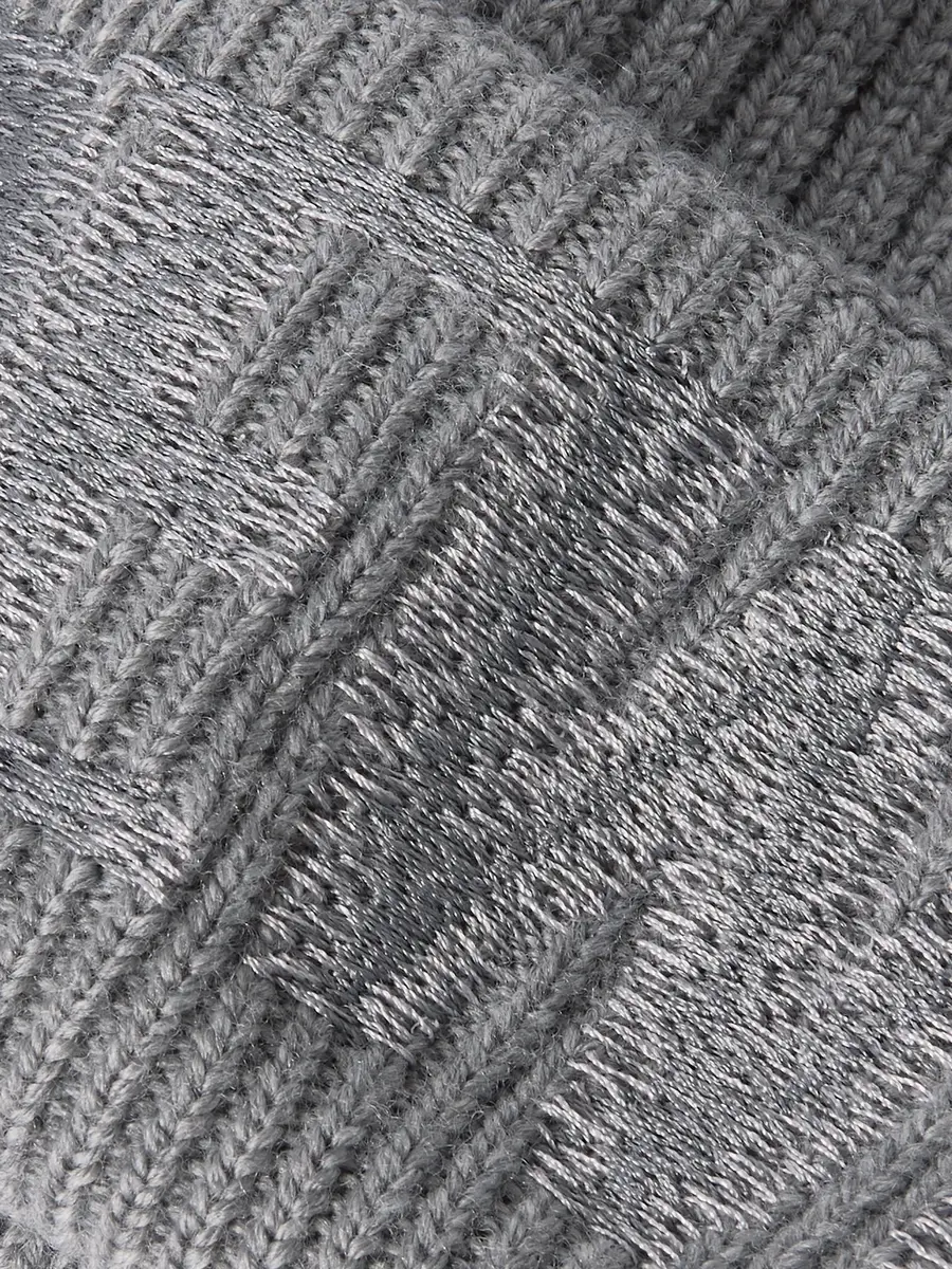 Loewe Logo-Embroidered Ribbed Wool Beanie - Men | Thumbnail 3 Loewe Logo-Embroidered Ribbed Wool Beanie - Men | Thumbnail 3
