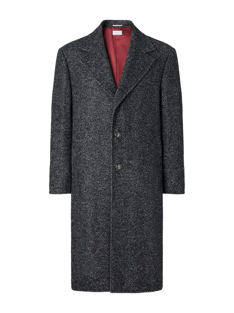 Brunello Cucinelli Herringbone Twill Coat - Men