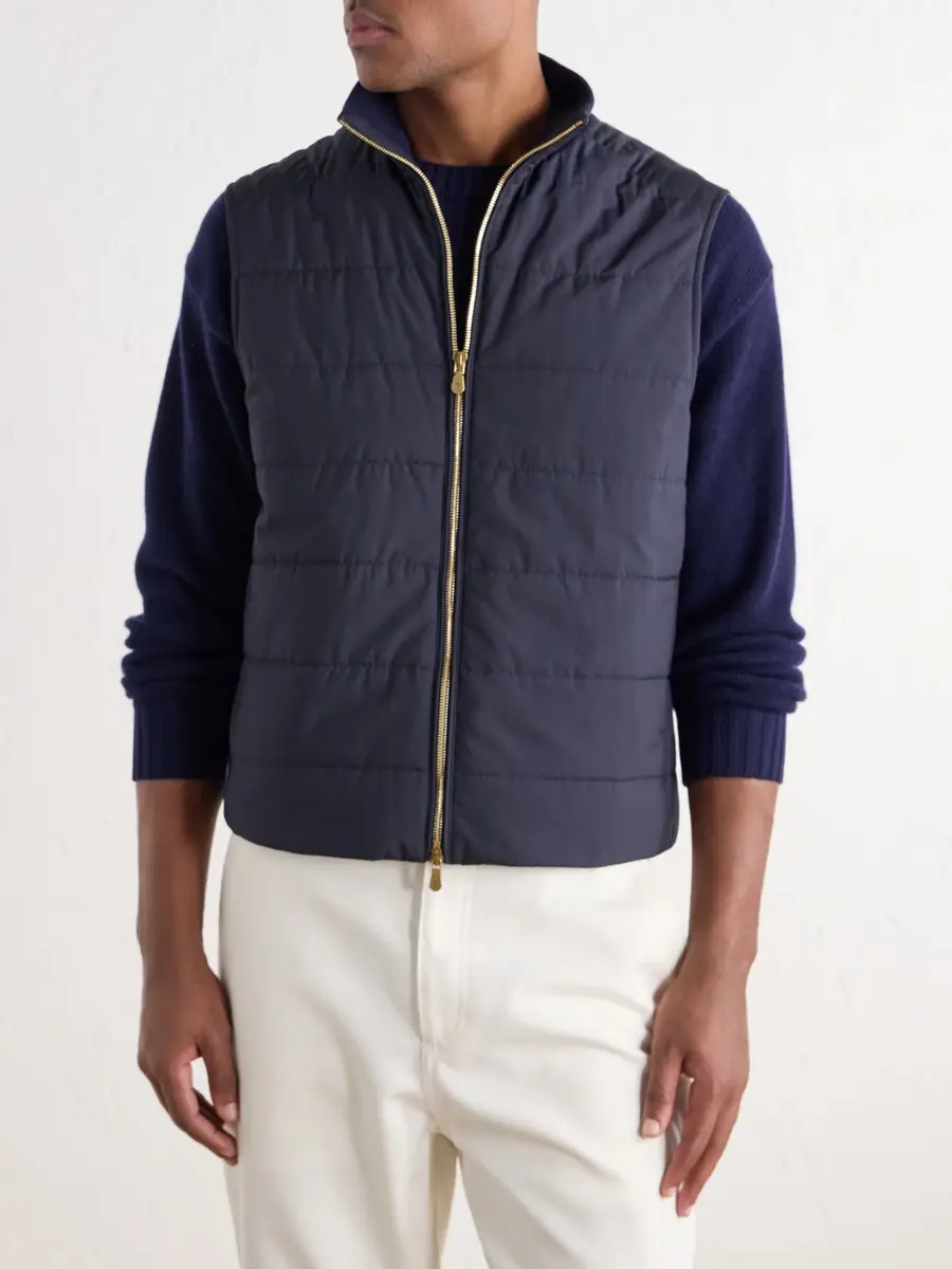 Brunello Cucinelli Herringbone Wool and Cotton-Blend Twill Jacket with Detachable Shell Liner - Men | Thumbnail 6 Brunello Cucinelli Herringbone Wool and Cotton-Blend Twill Jacket with Detachable Shell Liner - Men | Thumbnail 6