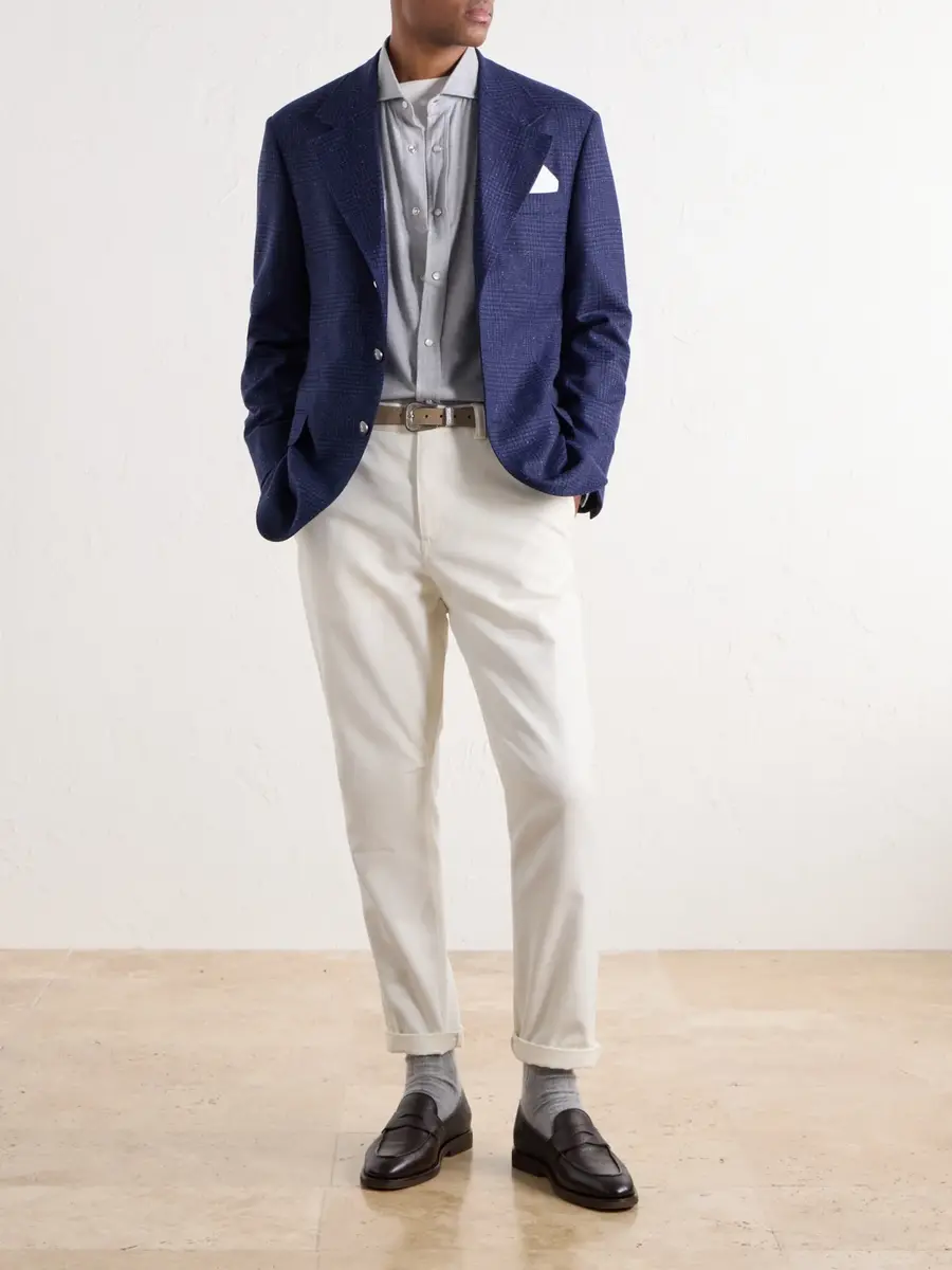 Brunello Cucinelli Cotton-Flannel Western Shirt - Men | Thumbnail 2 Brunello Cucinelli Cotton-Flannel Western Shirt - Men | Thumbnail 2