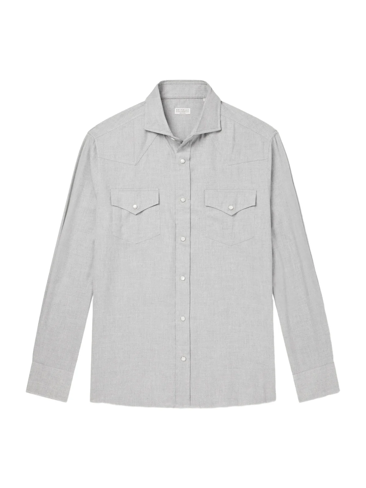 Brunello Cucinelli Cotton-Flannel Western Shirt - Men