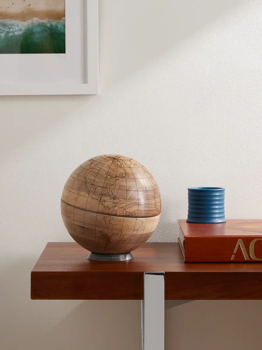 Brunello Cucinelli Walnut Wood and KRION Globe - Men | Thumbnail 2 Brunello Cucinelli Walnut Wood and KRION Globe - Men | Thumbnail 2