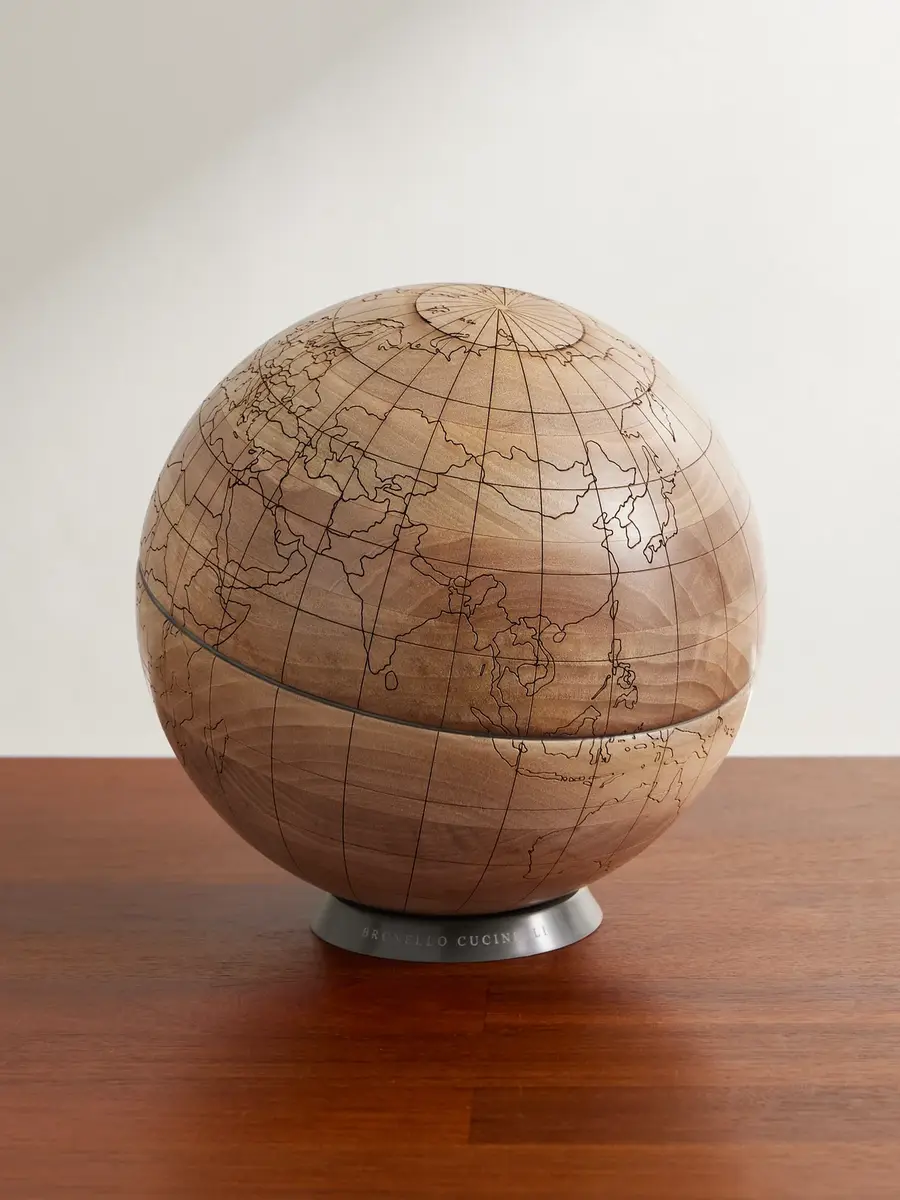Brunello Cucinelli Walnut Wood and KRION Globe - Men
