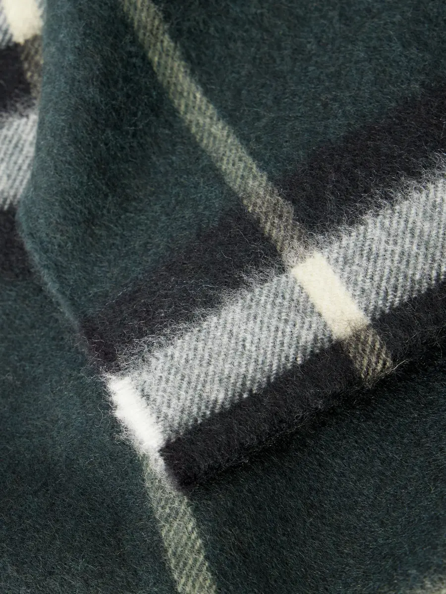 Burberry Fringed Checked Cashmere Scarf - Men | Thumbnail 4 Burberry Fringed Checked Cashmere Scarf - Men | Thumbnail 4