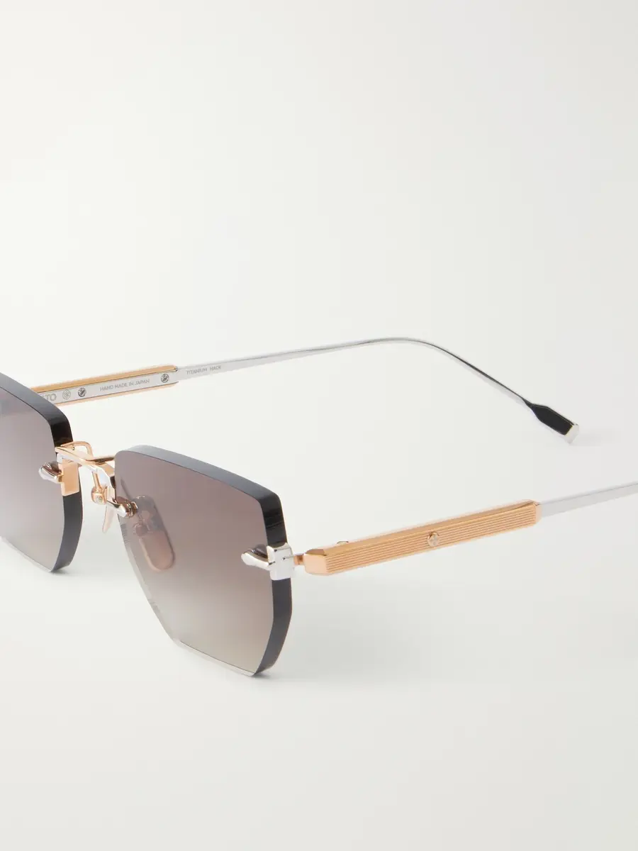 Sato Terebellum II Rimless Square-Frame Gold-Tone Titanium Sunglasses - Men | Thumbnail 3 Sato Terebellum II Rimless Square-Frame Gold-Tone Titanium Sunglasses - Men | Thumbnail 3