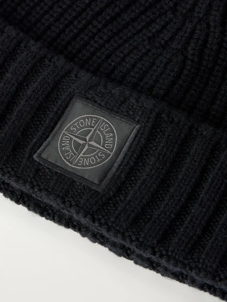 Stone Island STONE ISLAND GHOST Ribbed Cashmere Beanie - Men | Thumbnail 4 Stone Island STONE ISLAND GHOST Ribbed Cashmere Beanie - Men | Thumbnail 4