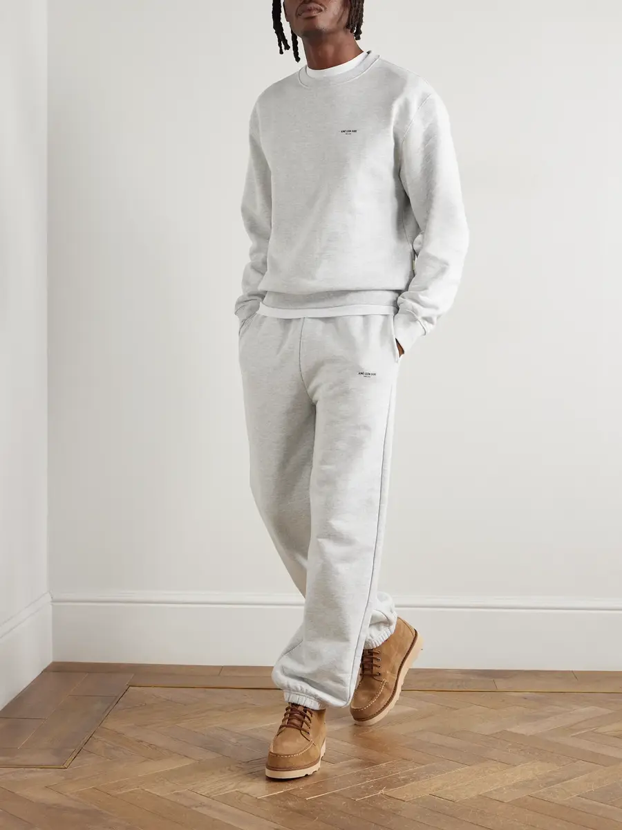 Aimé Leon Dore Straight-Leg Logo-Print Cotton-Jersey Sweatpants - Men | Thumbnail 2 Aimé Leon Dore Straight-Leg Logo-Print Cotton-Jersey Sweatpants - Men | Thumbnail 2