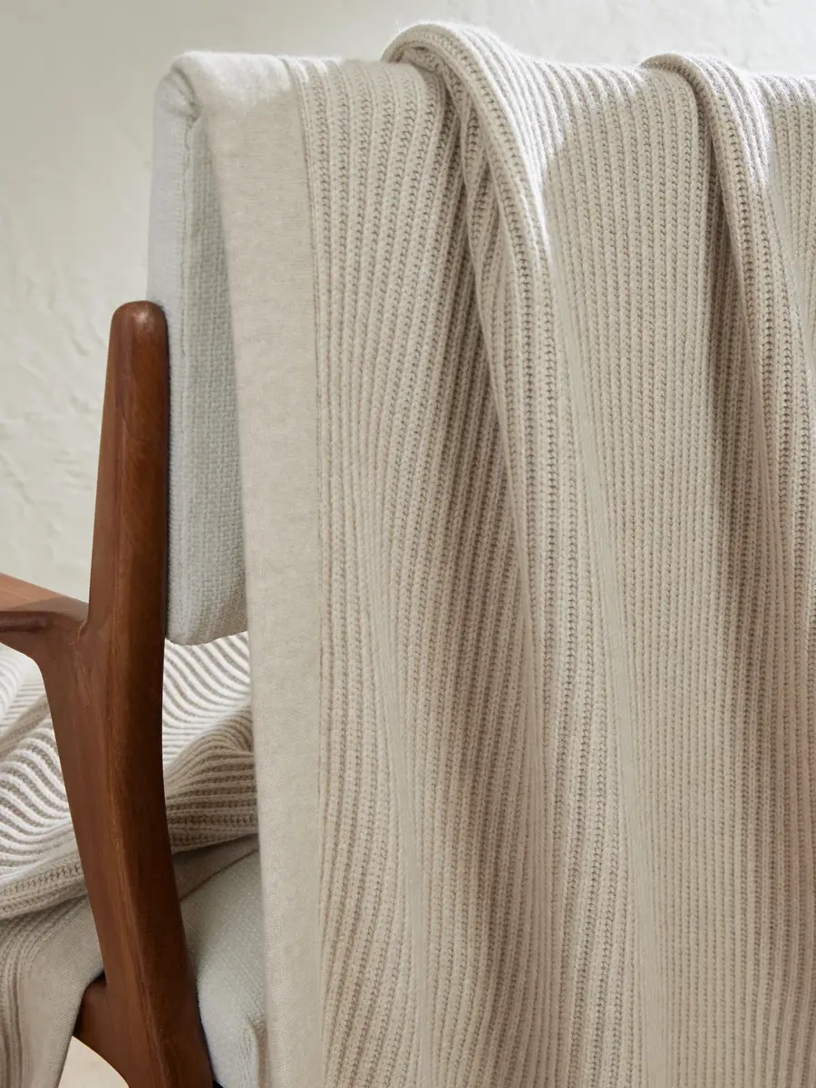Brunello Cucinelli Ribbed Cashmere Blanket - Men | Thumbnail 3 Brunello Cucinelli Ribbed Cashmere Blanket - Men | Thumbnail 3