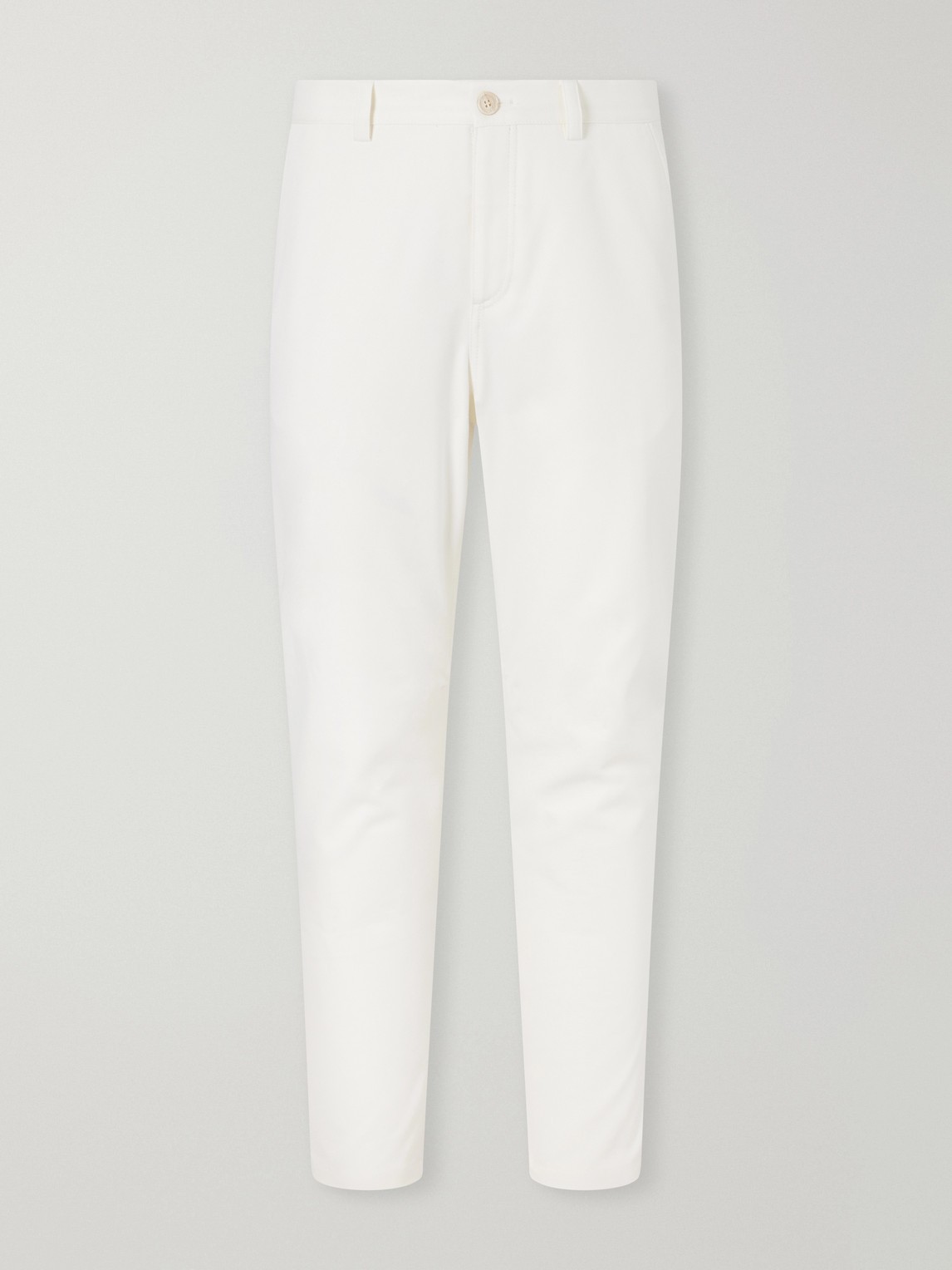 Brunello Cucinelli Tapered Cotton And Wool-Blend Twill Chinos - Men