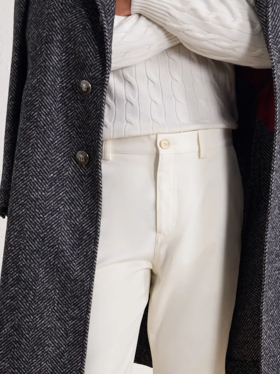 Brunello Cucinelli Tapered Cotton And Wool-Blend Twill Chinos - Men | Thumbnail 5 Brunello Cucinelli Tapered Cotton And Wool-Blend Twill Chinos - Men | Thumbnail 5
