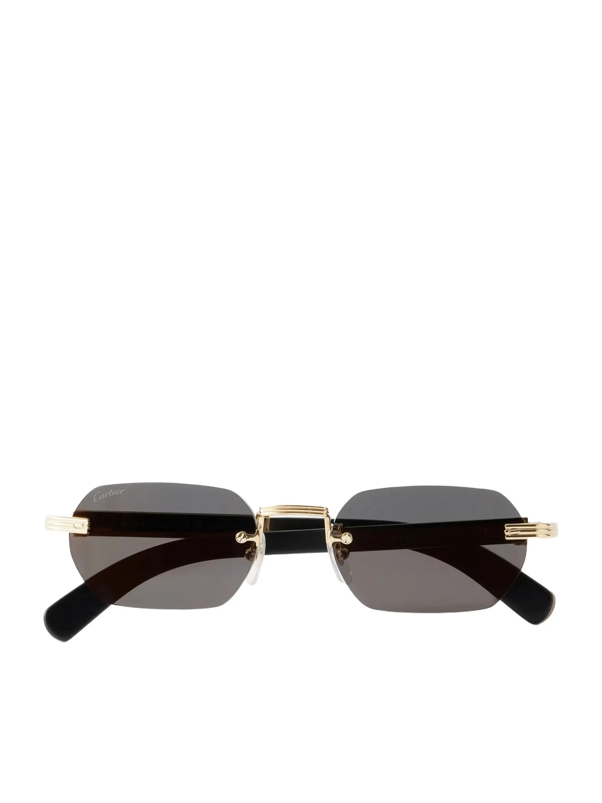 Cartier Eyewear Première de Cartier Square-Frame Gold-Tone Metal and Acetate Sunglasses - Men