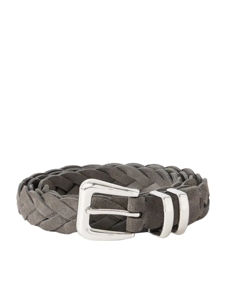 2.5cm Woven Suede Belt - Men