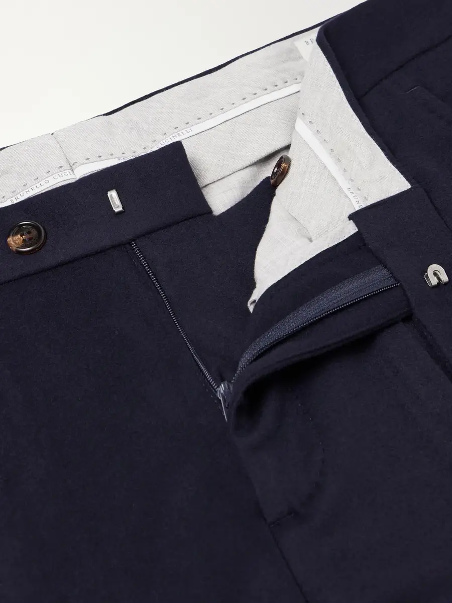 Brunello Cucinelli Straight-Leg Pleated Wool-Flannel Suit Trousers - Men | Thumbnail 6 Brunello Cucinelli Straight-Leg Pleated Wool-Flannel Suit Trousers - Men | Thumbnail 6
