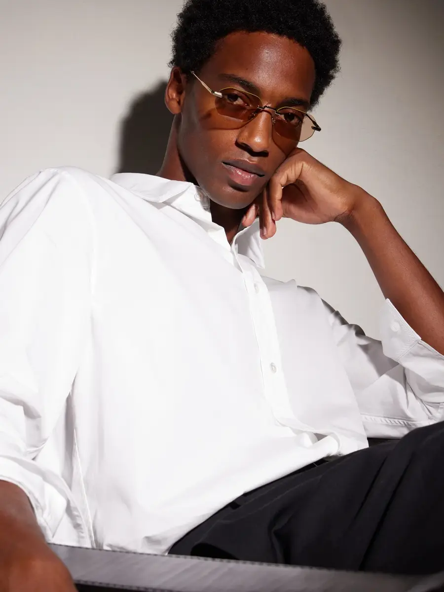 DIOR Eyewear DiorBlackSuit S19U Rimless Geometric Square-Frame Gold-Tone Metal Sunglasses - Men | Thumbnail 2 DIOR Eyewear DiorBlackSuit S19U Rimless Geometric Square-Frame Gold-Tone Metal Sunglasses - Men | Thumbnail 2
