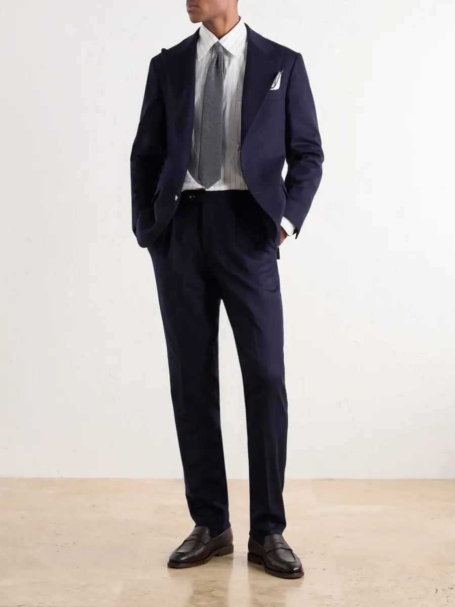 Brunello Cucinelli Wool-Felt Suit Jacket - Men | Thumbnail 2 Brunello Cucinelli Wool-Felt Suit Jacket - Men | Thumbnail 2