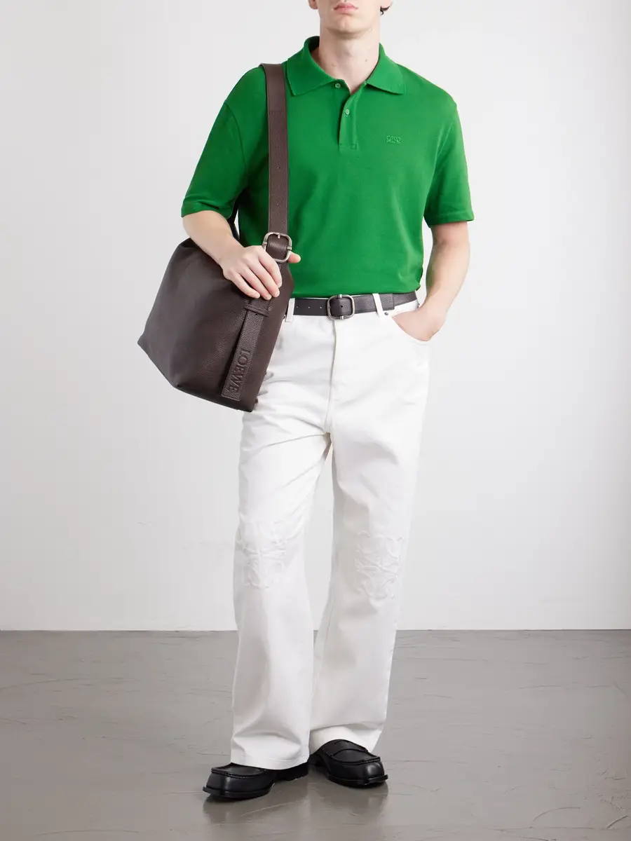 Loewe Loop Large Logo-Debossed Leather Shoulder Bag - Men | Thumbnail 2 Loewe Loop Large Logo-Debossed Leather Shoulder Bag - Men | Thumbnail 2
