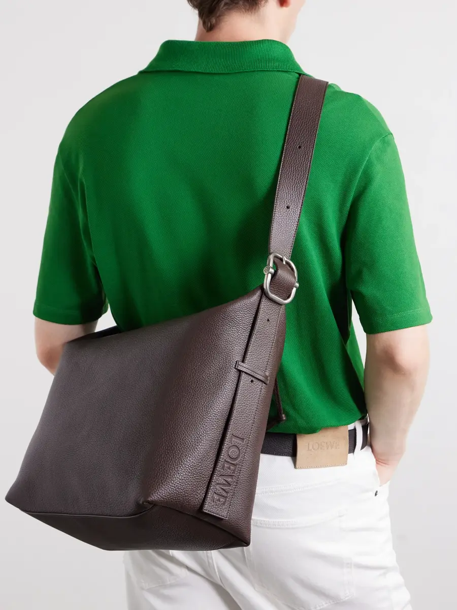 Loewe Loop Large Logo-Debossed Leather Shoulder Bag - Men | Thumbnail 3 Loewe Loop Large Logo-Debossed Leather Shoulder Bag - Men | Thumbnail 3