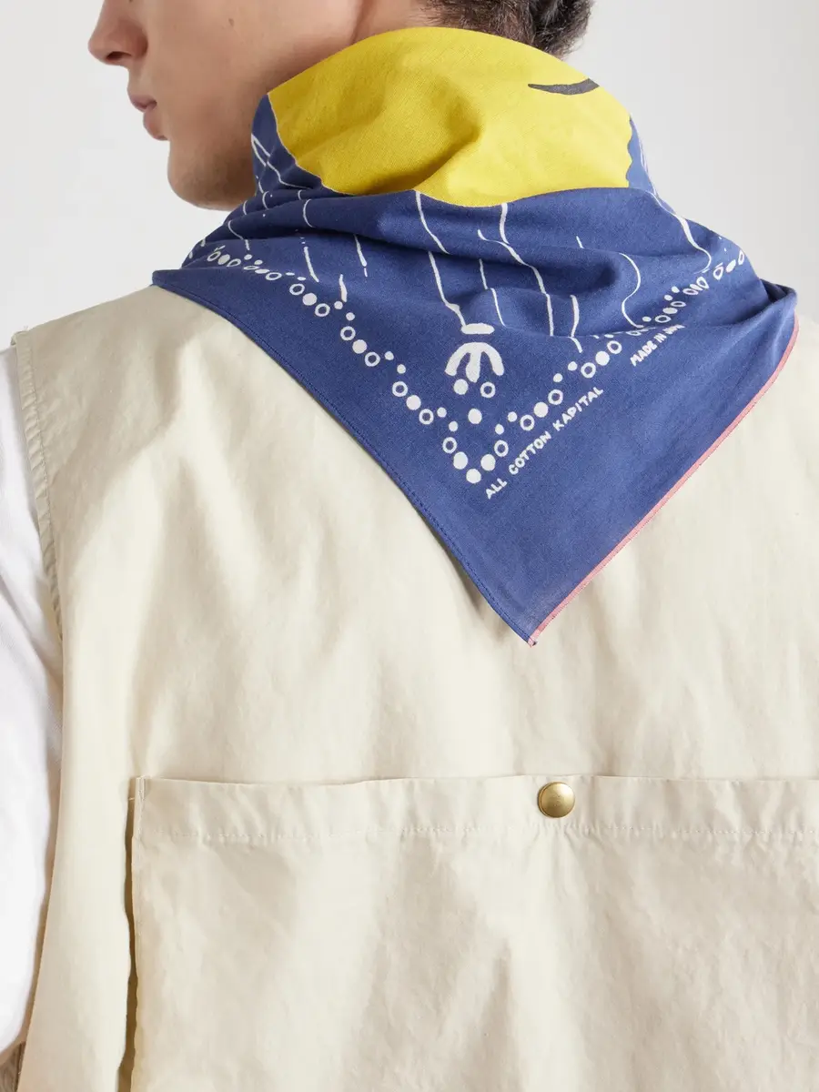 KAPITAL Fastcolor Printed Selvedge Cotton-Voile Bandana - Men | Thumbnail 4 KAPITAL Fastcolor Printed Selvedge Cotton-Voile Bandana - Men | Thumbnail 4
