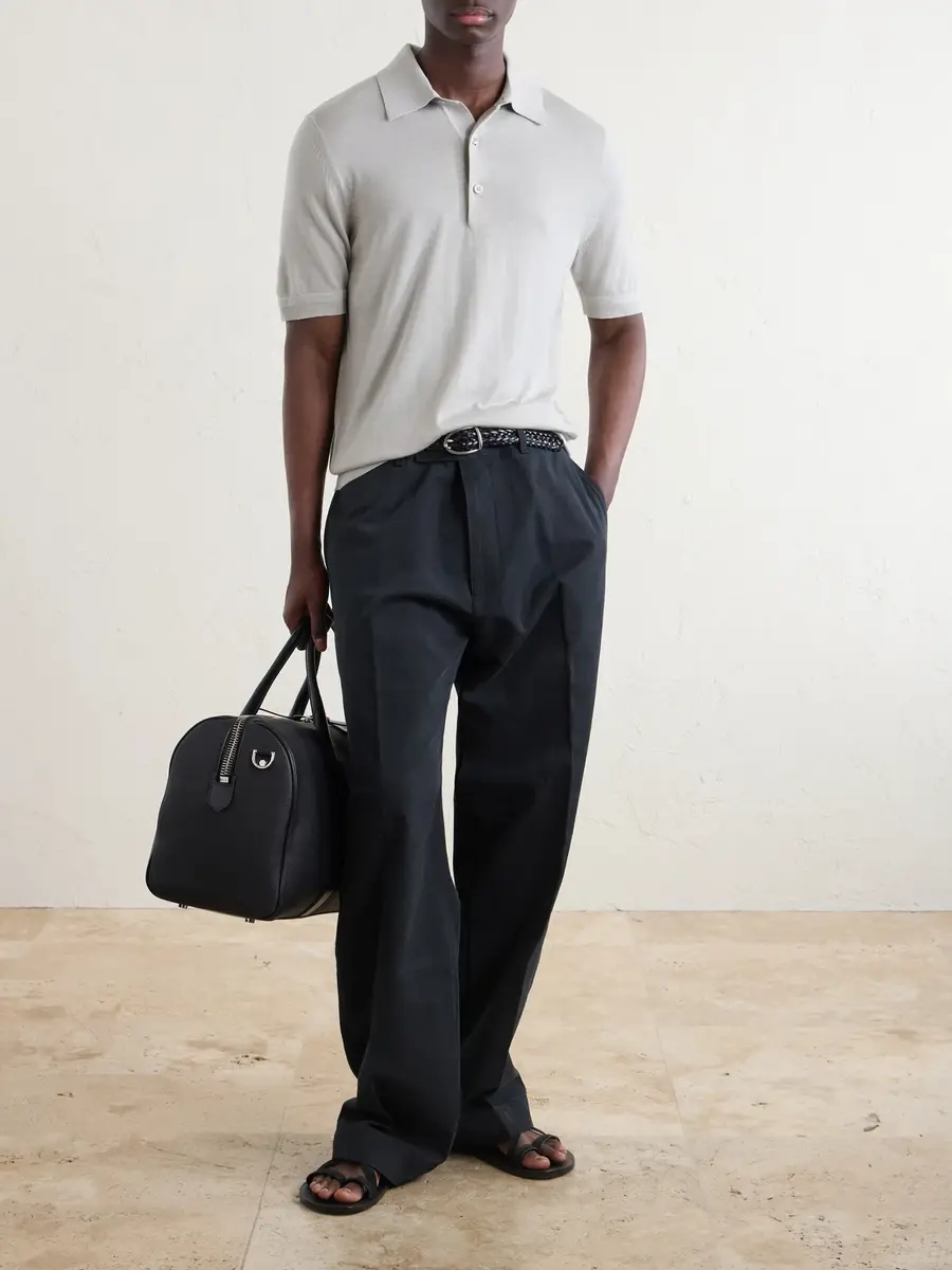 Tom Ford Cashmere and Silk-Blend Polo Shirt - Men | Thumbnail 2 Tom Ford Cashmere and Silk-Blend Polo Shirt - Men | Thumbnail 2