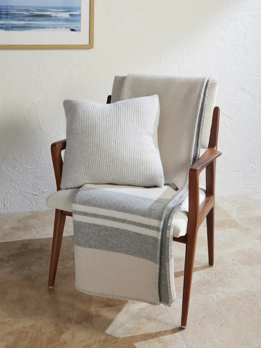 Brunello Cucinelli Striped Cashmere Throw - Men | Thumbnail 2 Brunello Cucinelli Striped Cashmere Throw - Men | Thumbnail 2