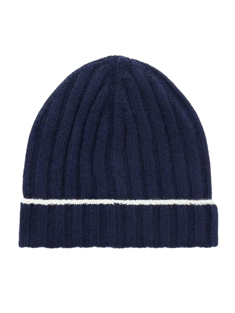Ribbed Cashmere Beanie - Men Ribbed Cashmere Beanie - Men