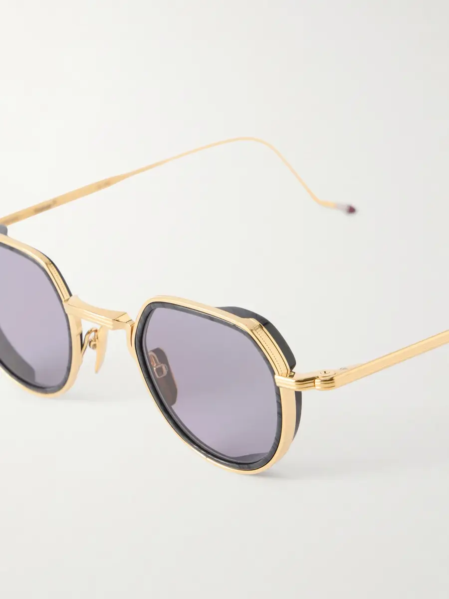 Jacques Marie Mage Dixon Round-Frame Gold-Tone Metal Sunglasses - Men | Thumbnail 3 Jacques Marie Mage Dixon Round-Frame Gold-Tone Metal Sunglasses - Men | Thumbnail 3
