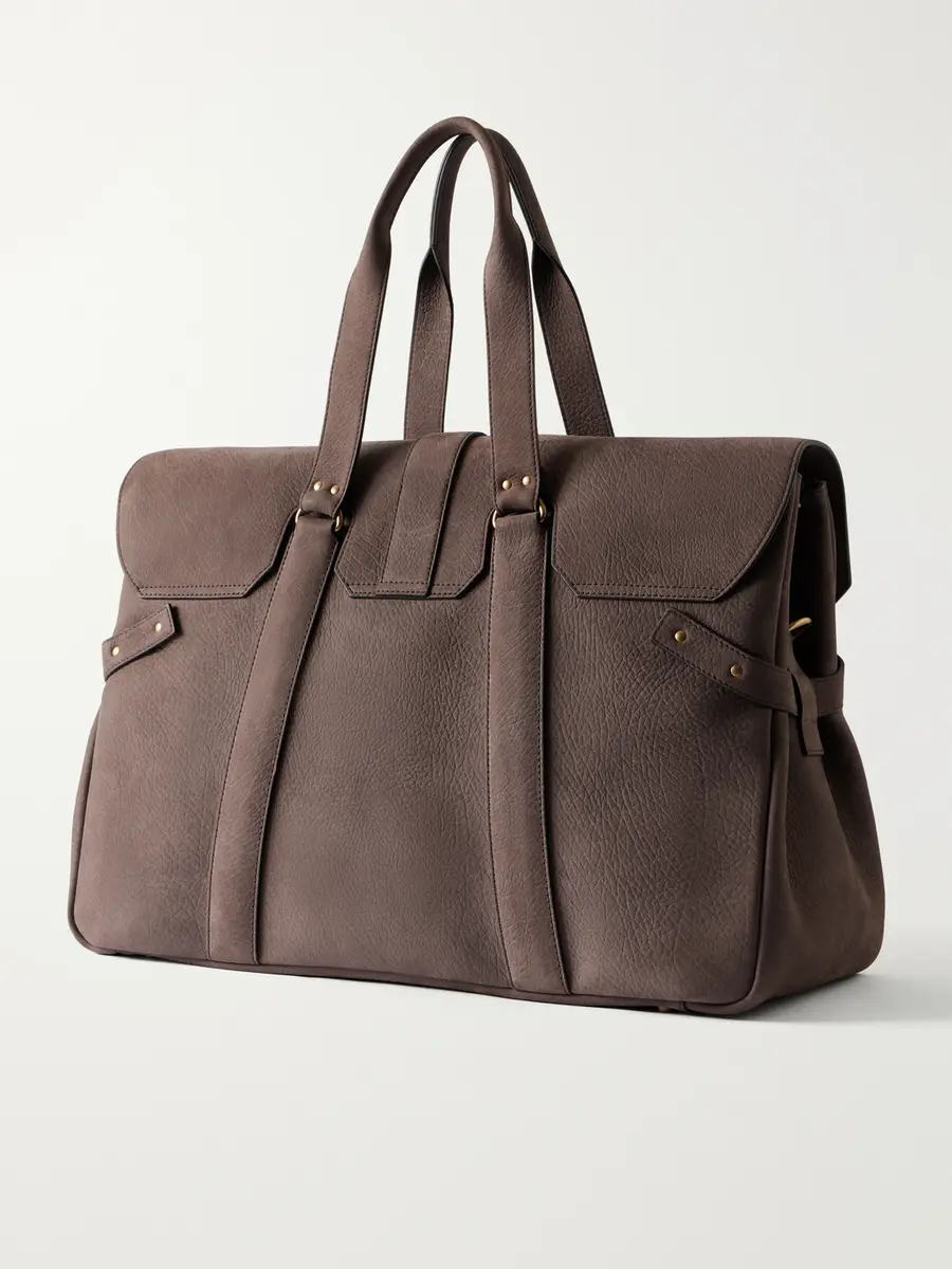 Brunello Cucinelli Full-Grain Leather Weekend Bag - Men | Thumbnail 4