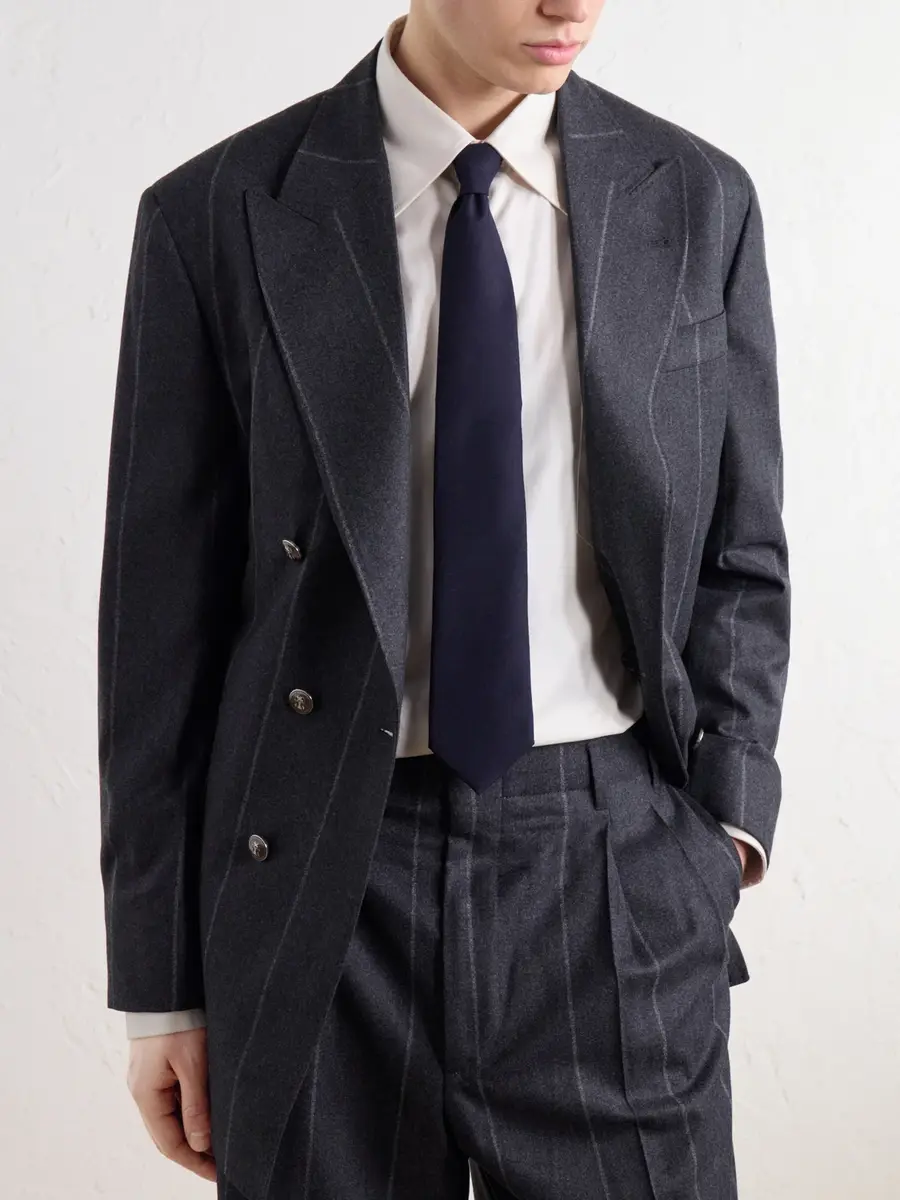 Brunello Cucinelli 8cm Virgin Wool-Twill Tie - Men | Thumbnail 3 Brunello Cucinelli 8cm Virgin Wool-Twill Tie - Men | Thumbnail 3