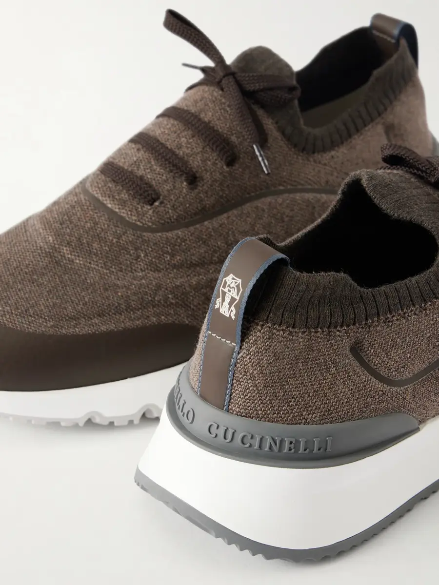 Brunello Cucinelli Stretch-Knit Sneakers - Men | Thumbnail 5 Brunello Cucinelli Stretch-Knit Sneakers - Men | Thumbnail 5
