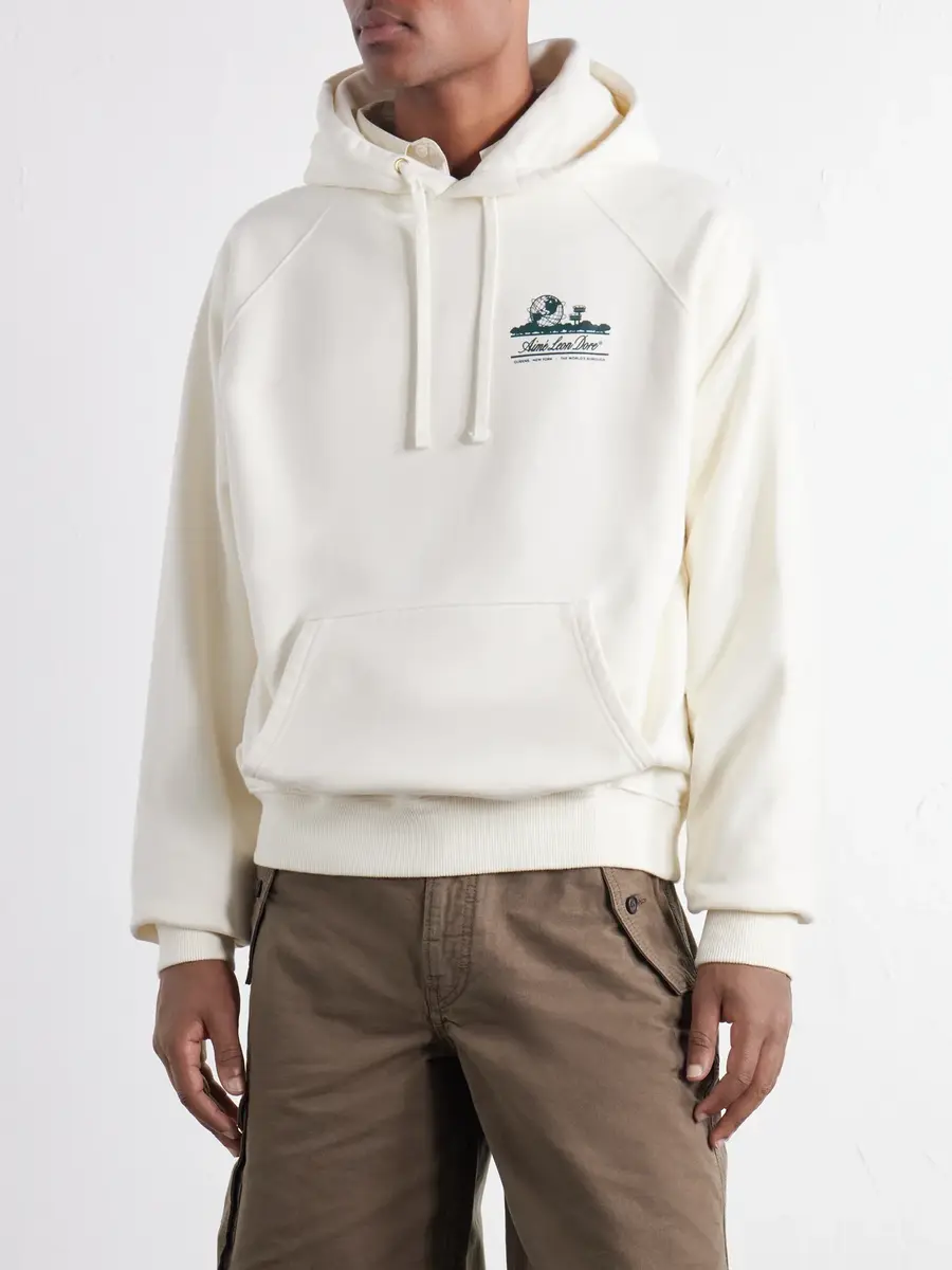 Aimé Leon Dore Unisphere Logo-Print Cotton-Jersey Hoodie - Men | Thumbnail 3 Aimé Leon Dore Unisphere Logo-Print Cotton-Jersey Hoodie - Men | Thumbnail 3
