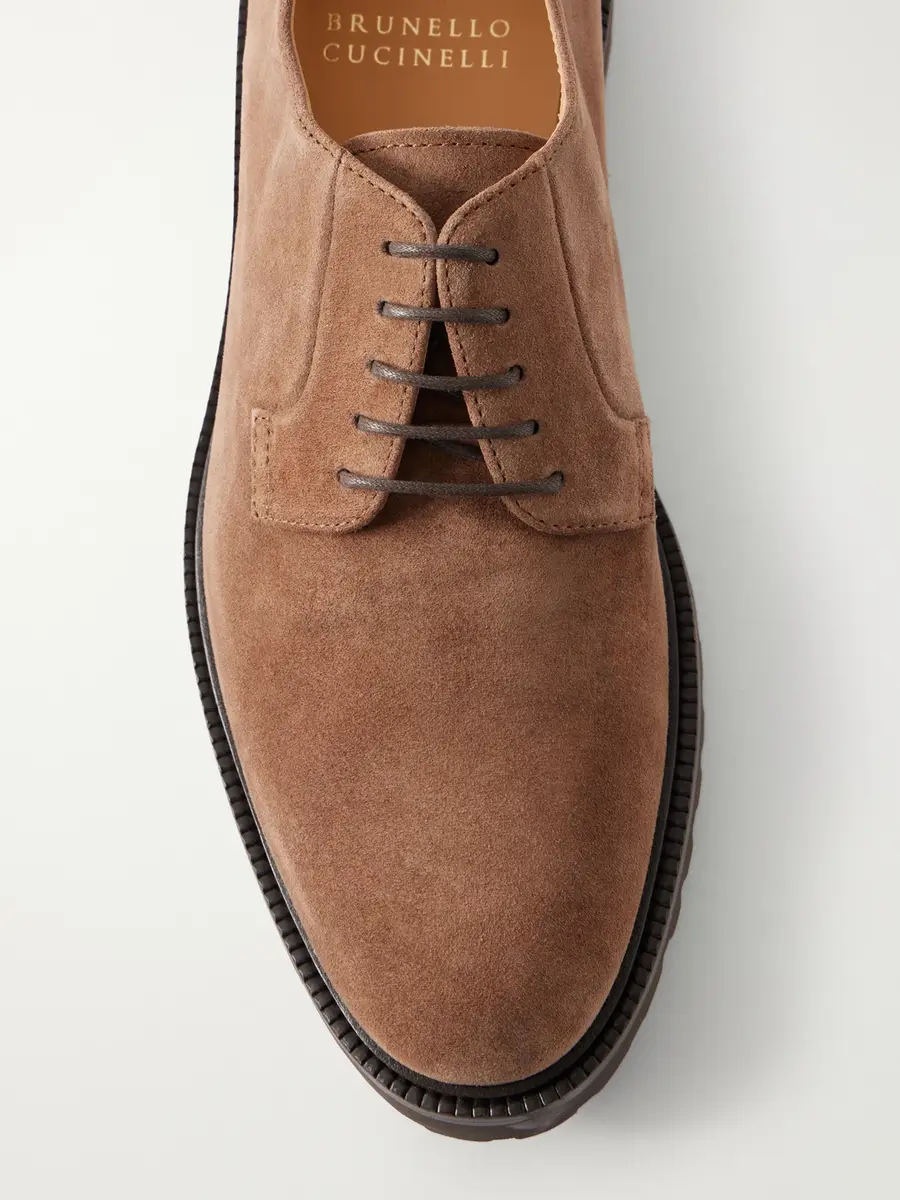Brunello Cucinelli Suede Derby Shoes - Men | Thumbnail 5 Brunello Cucinelli Suede Derby Shoes - Men | Thumbnail 5