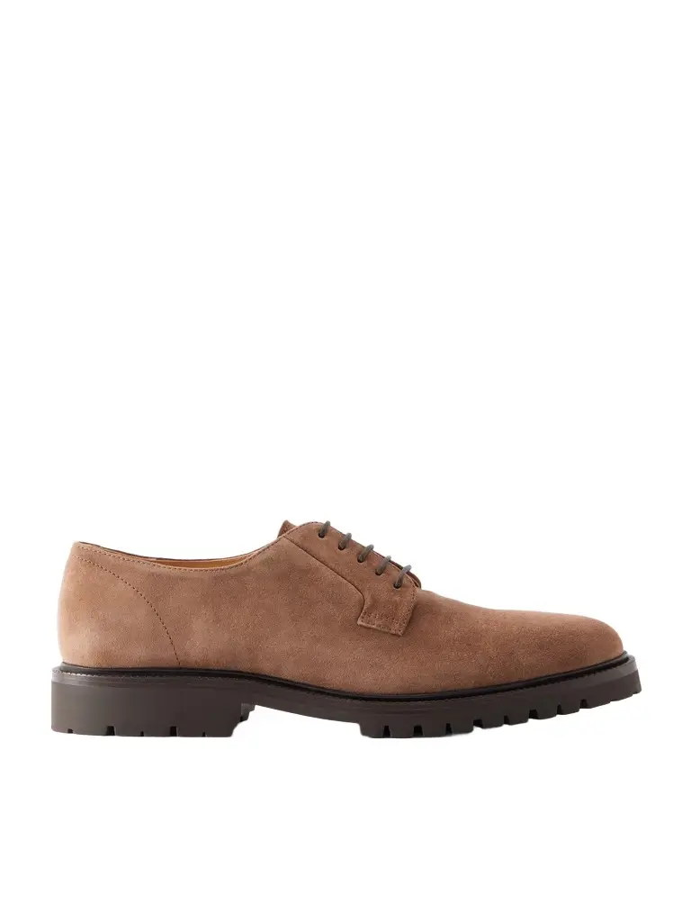 Brunello Cucinelli Suede Derby Shoes - Men