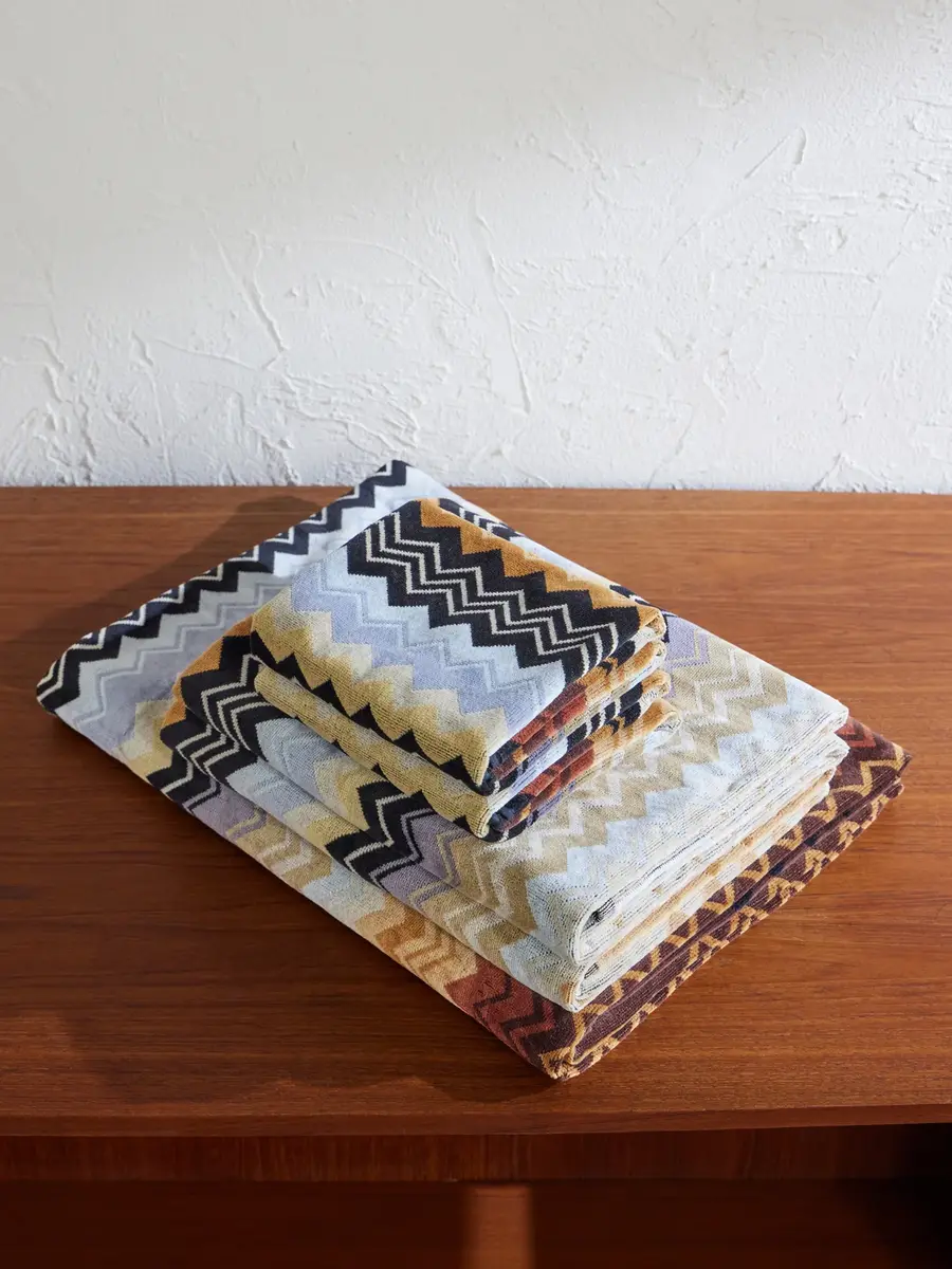 Missoni Home Giacomo Set of Five Striped Cotton-Terry Towels - Men
