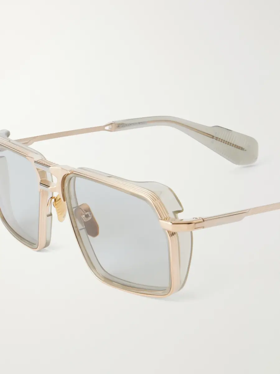 Jacques Marie Mage GT-R Double-Bridge Aviator-Style Gold-Tone Titanium Sunglasses - Men | Thumbnail 3 Jacques Marie Mage GT-R Double-Bridge Aviator-Style Gold-Tone Titanium Sunglasses - Men | Thumbnail 3