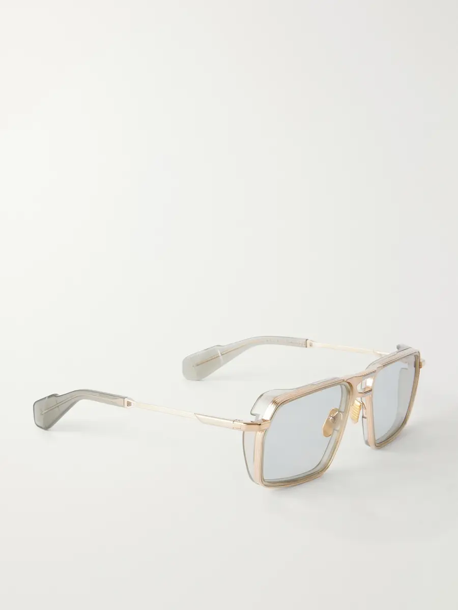Jacques Marie Mage GT-R Double-Bridge Aviator-Style Gold-Tone Titanium Sunglasses - Men | Thumbnail 4 Jacques Marie Mage GT-R Double-Bridge Aviator-Style Gold-Tone Titanium Sunglasses - Men | Thumbnail 4