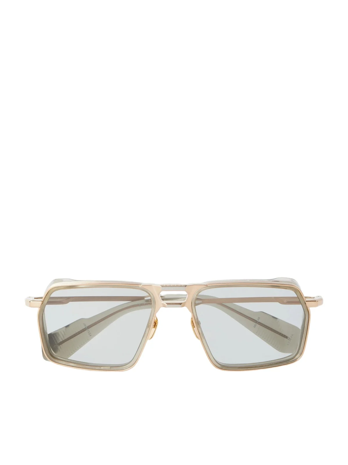 Jacques Marie Mage GT-R Double-Bridge Aviator-Style Gold-Tone Titanium Sunglasses - Men