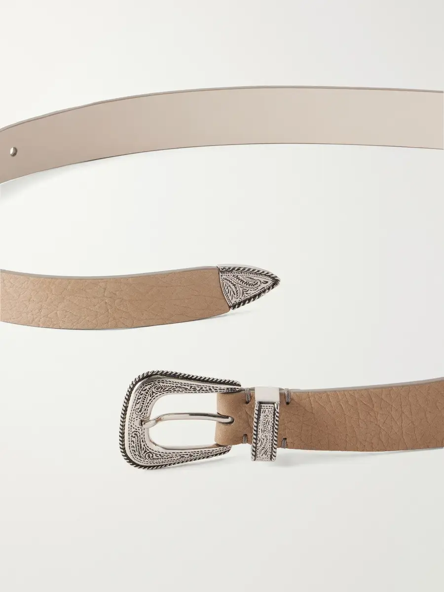 Brunello Cucinelli Textured Leather Belt - Men | Thumbnail 3 Brunello Cucinelli Textured Leather Belt - Men | Thumbnail 3