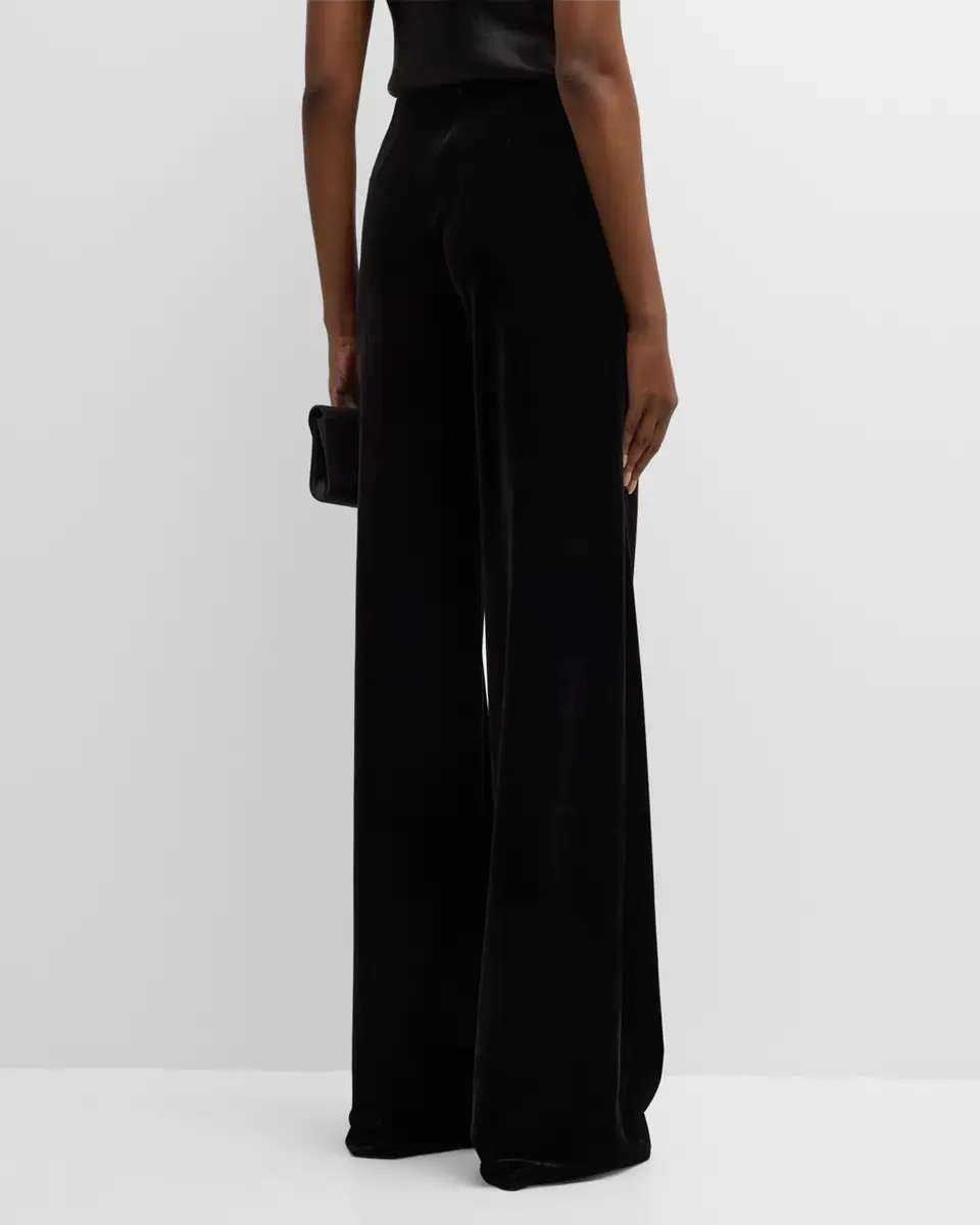 Rickie Freeman for Teri Jon Mid-Rise Velvet Pants | Thumbnail 6 Rickie Freeman for Teri Jon Mid-Rise Velvet Pants | Thumbnail 6
