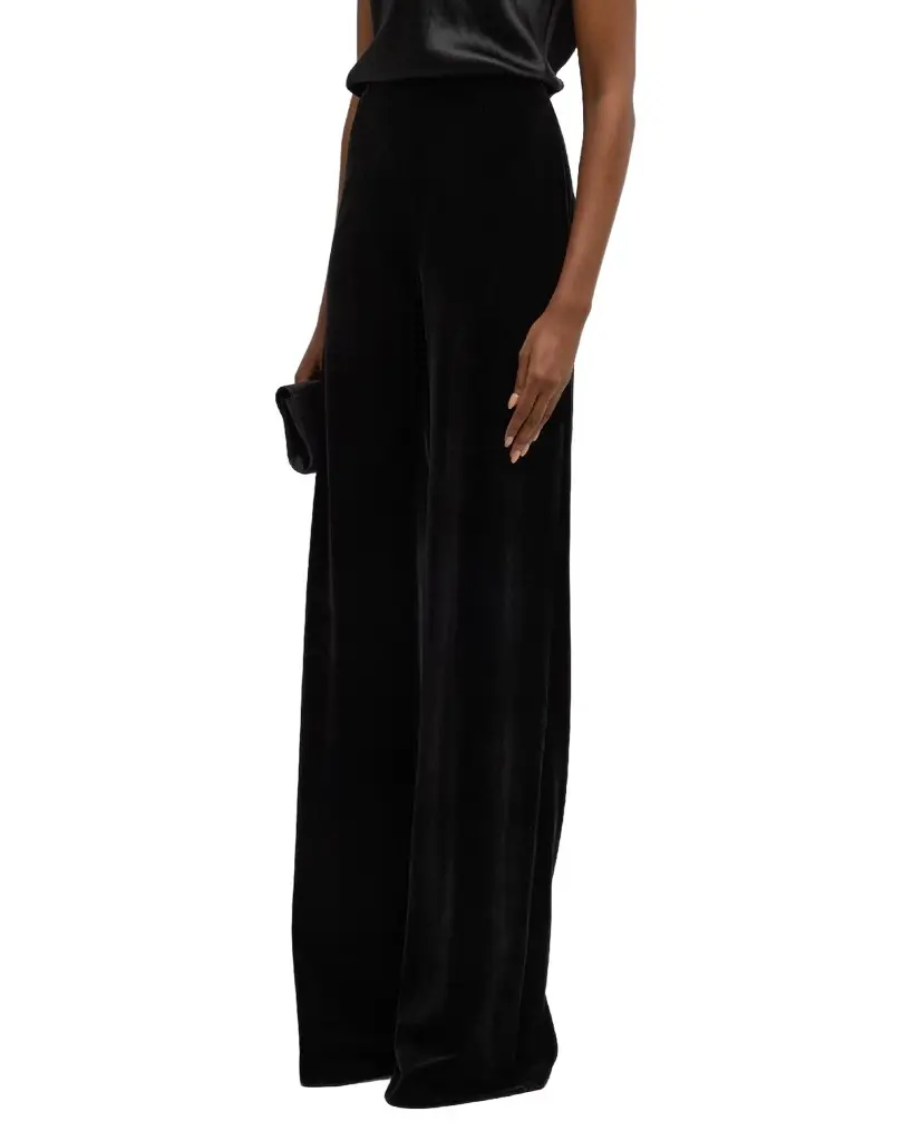 Mid-Rise Velvet Pants Mid-Rise Velvet Pants