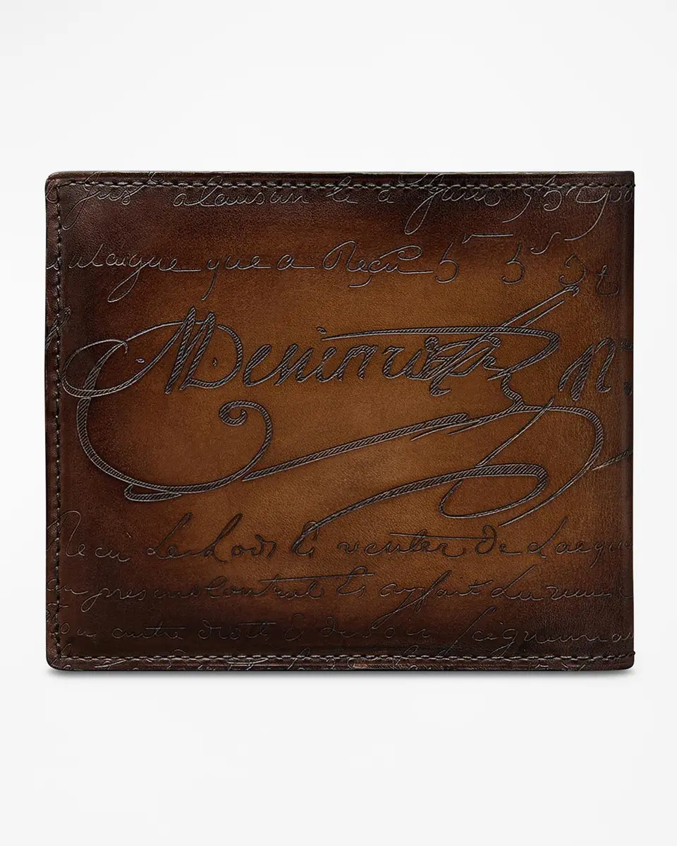 Berluti Men's Makore 2-in-1 Scritto Leather Bifold Wallet | Thumbnail 3 Berluti Men's Makore 2-in-1 Scritto Leather Bifold Wallet | Thumbnail 3