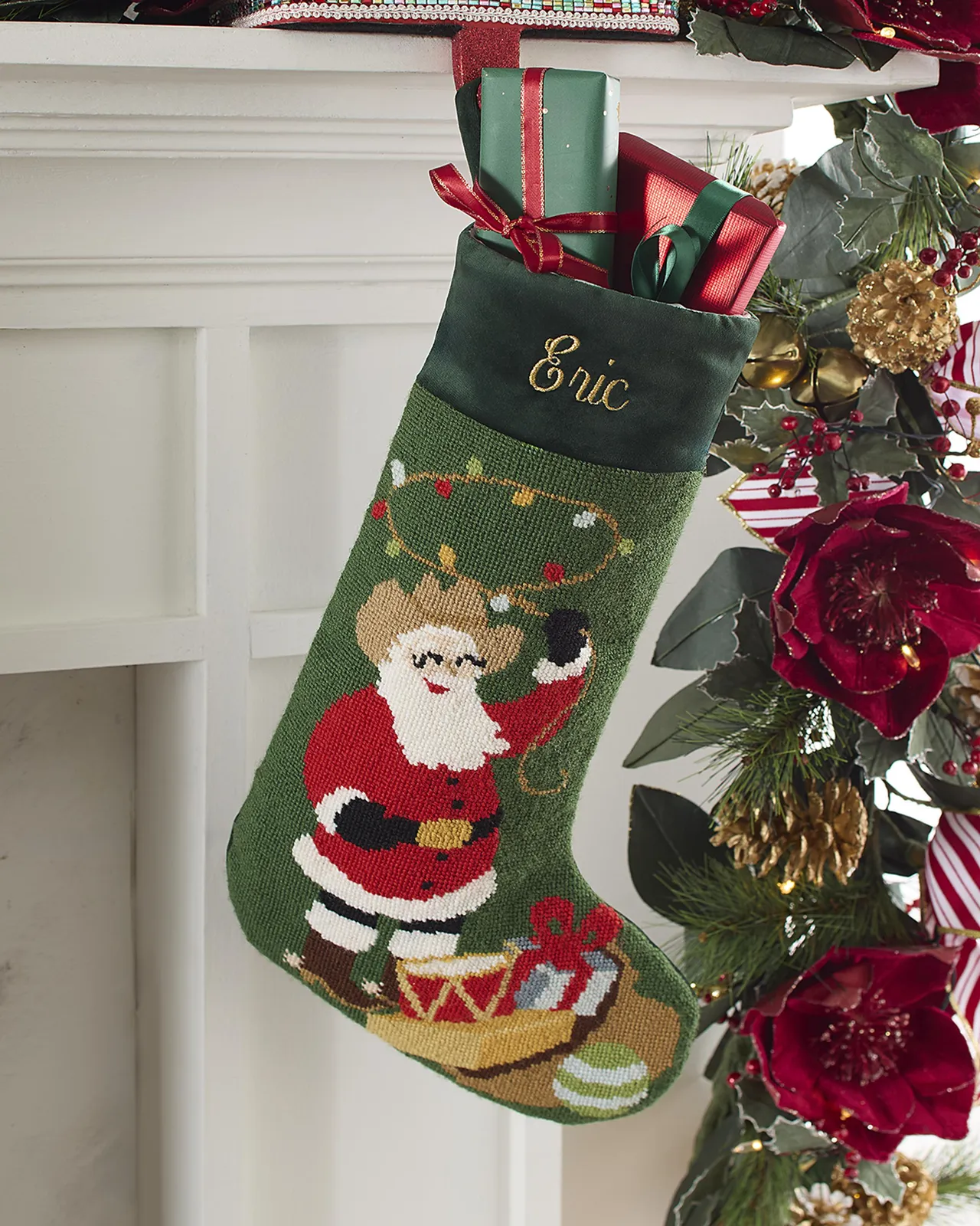 Bauble Stockings x Sainty Nelsen "The HoHo HeeHaw" Christmas Stocking, Personalized