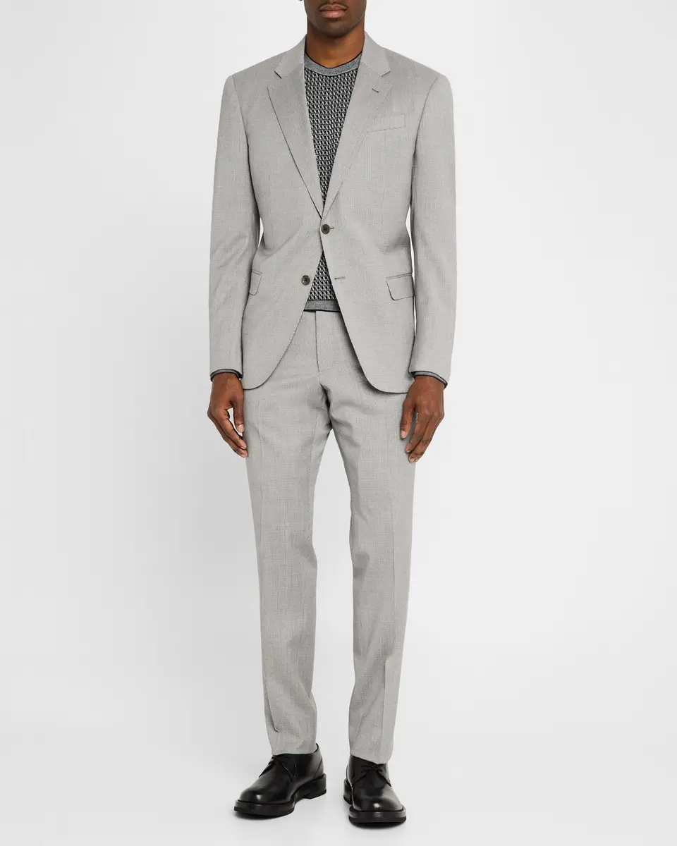 Emporio Armani Men's Micro-Houndstooth Suit | Thumbnail 5