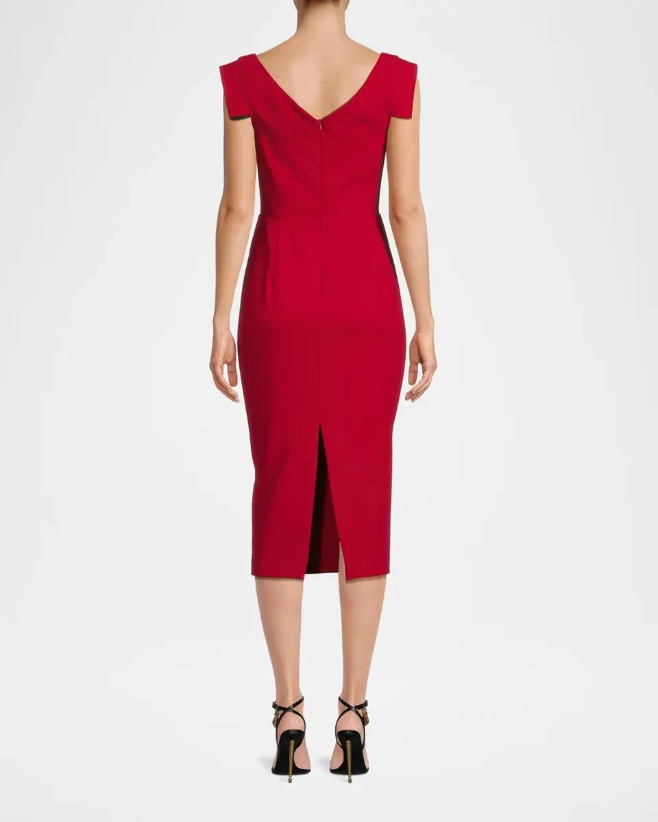 BLACK HALO Jackie Off-Shoulder Bodycon Midi Dress | Thumbnail 3 BLACK HALO Jackie Off-Shoulder Bodycon Midi Dress | Thumbnail 3