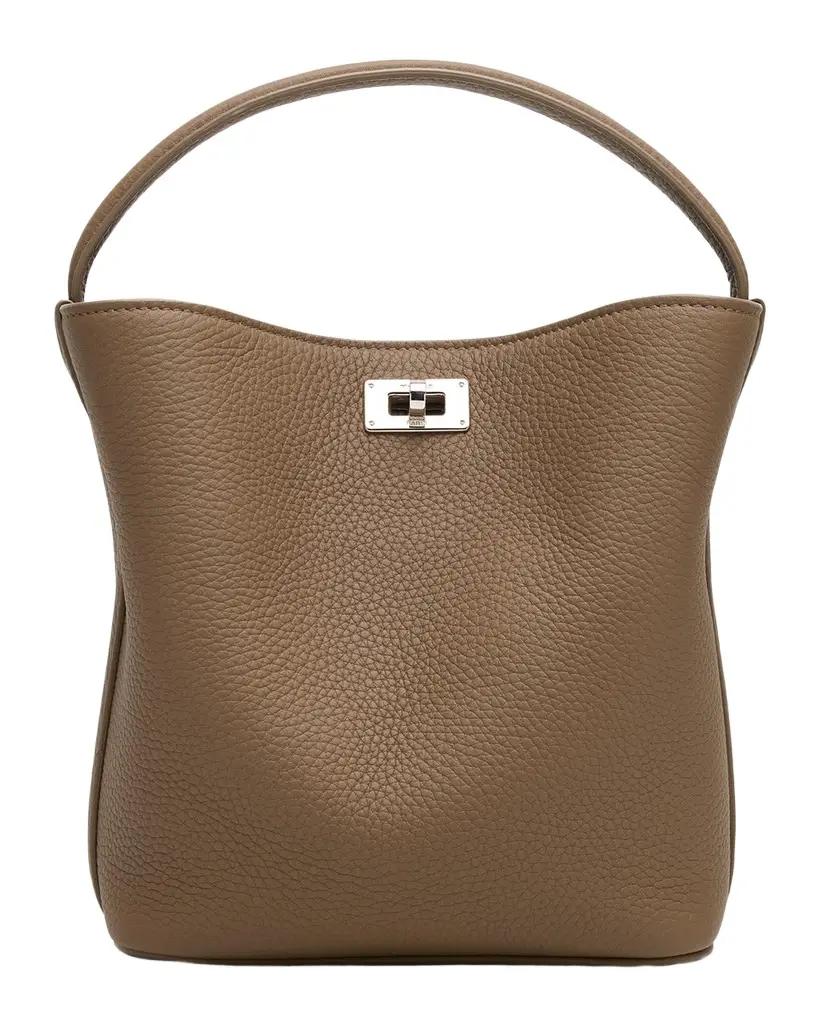 Michino Paris Odeon Mini Grain Leather Bucket Bag
