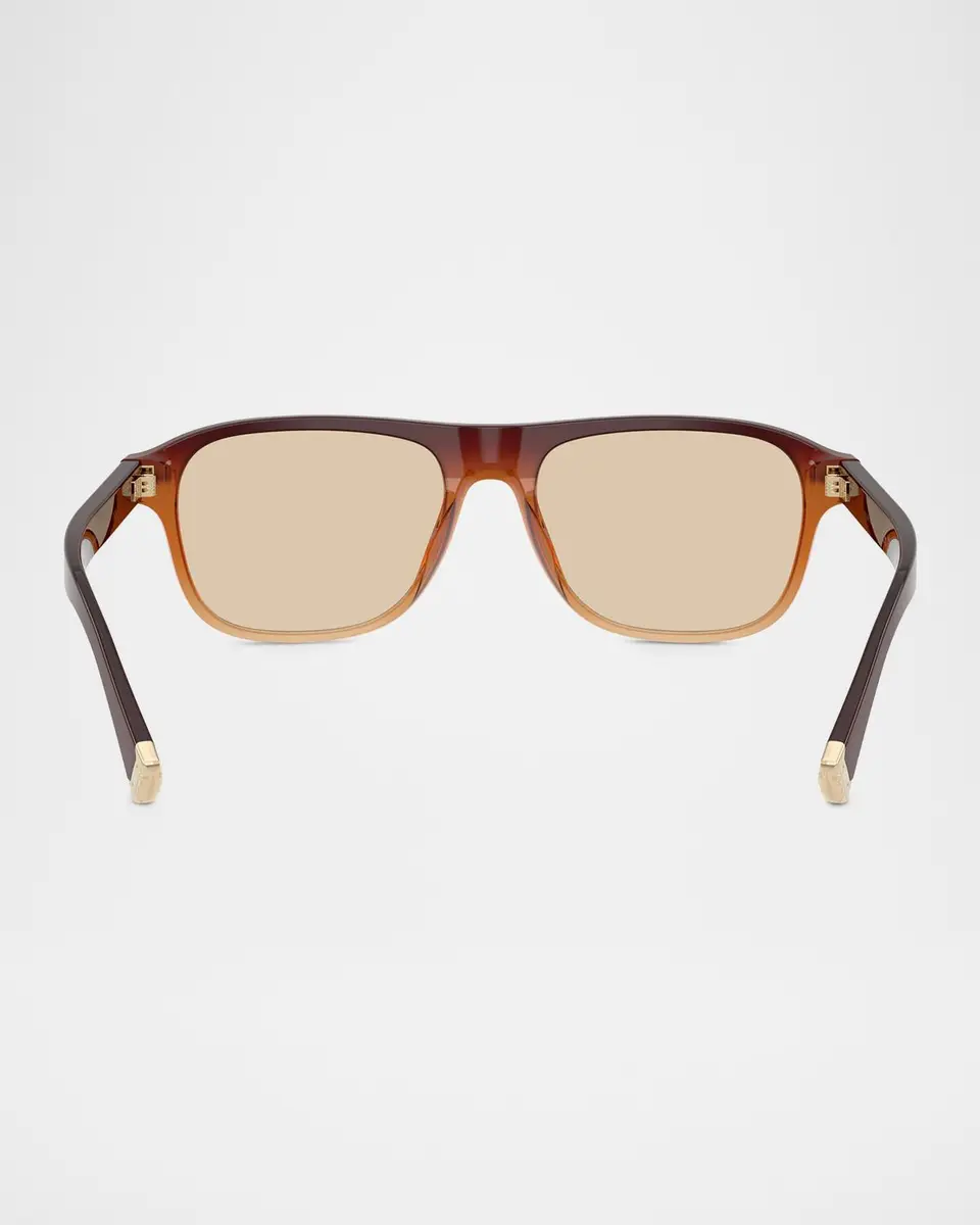 Brunello Cucinelli Intarsia Rays 55mm Rectangular Sunglasses | Thumbnail 2