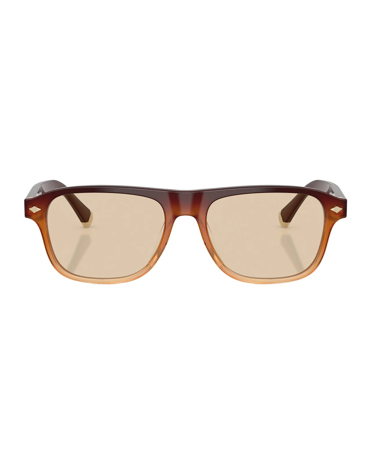 Intarsia Rays 55mm Rectangular Sunglasses