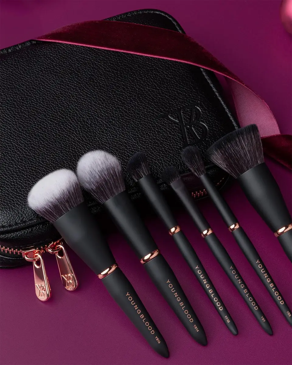 Youngblood Mineral Cosmetics 'Tis The Season To Travel - Makeup Brush Gift Set | Thumbnail 2